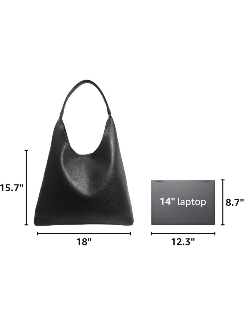 Soft Vegan Leather Hobo Bag for Women | Slouchy Shoulder Tote Purse